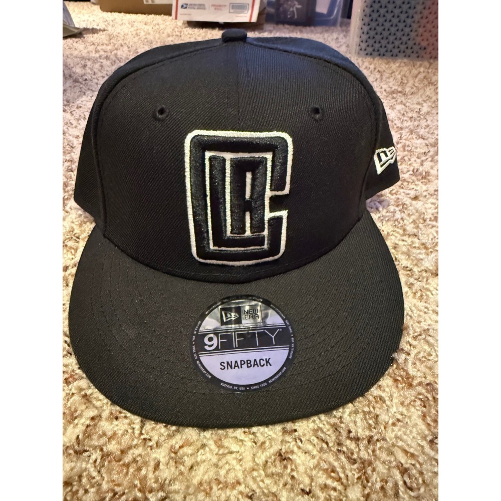 New Era 9FIFTY‎ LA Clippers Snapback Hat Black NBA Basketball Cap OSFA 70353694